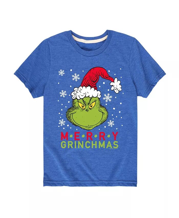 Футболка с рисунком «Grinch Merry Grinchmas» от Big Boys Hybrid, синий
Футболка с рисунком «Grinch Merry Grinchmas» от Big Boys Hybrid, синий