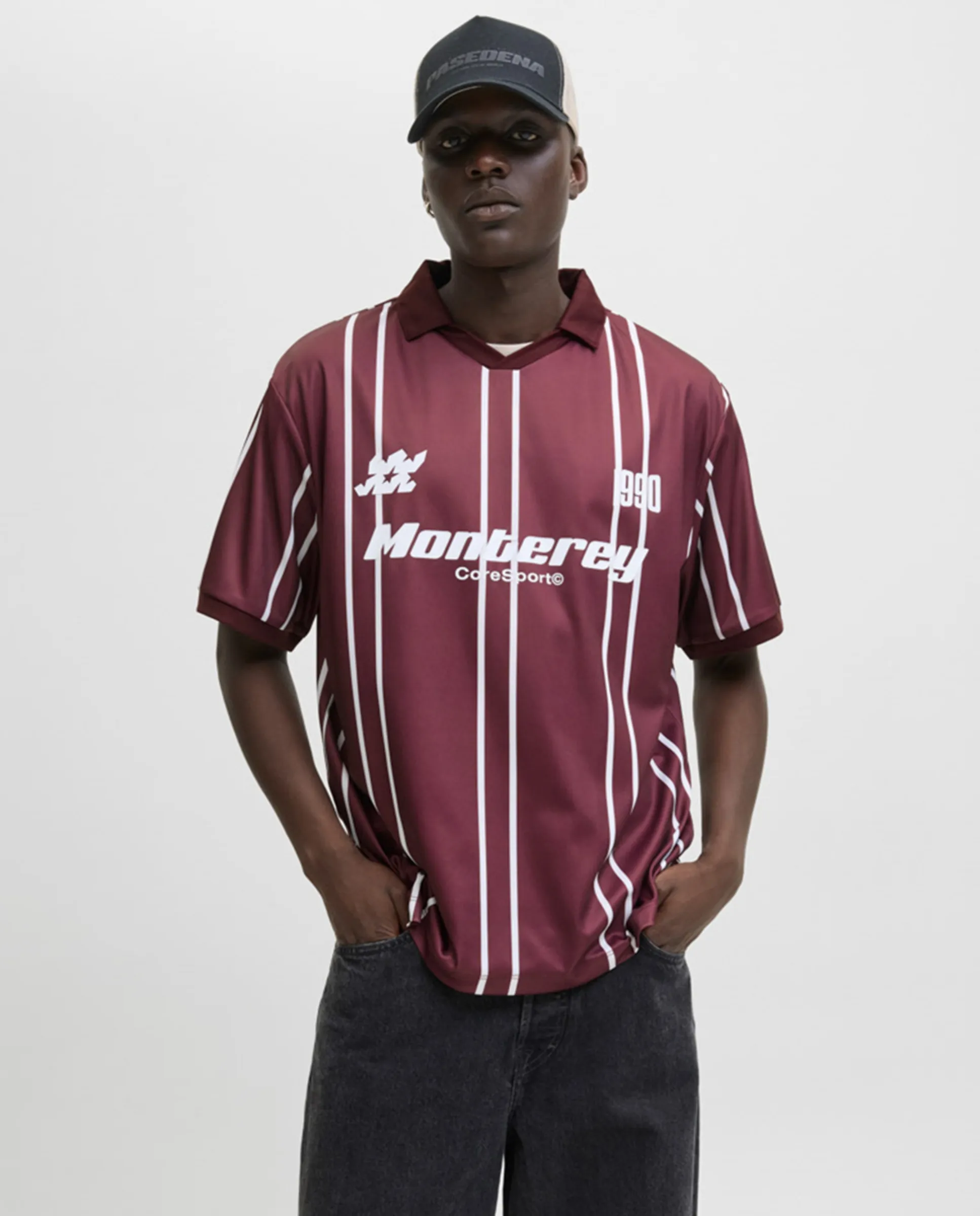 Мужская футболка с коротким рукавом и принтом спереди Jack & Jones, бордовый
Мужская футболка с коротким рукавом и принтом спереди Jack & Jones, бордовый