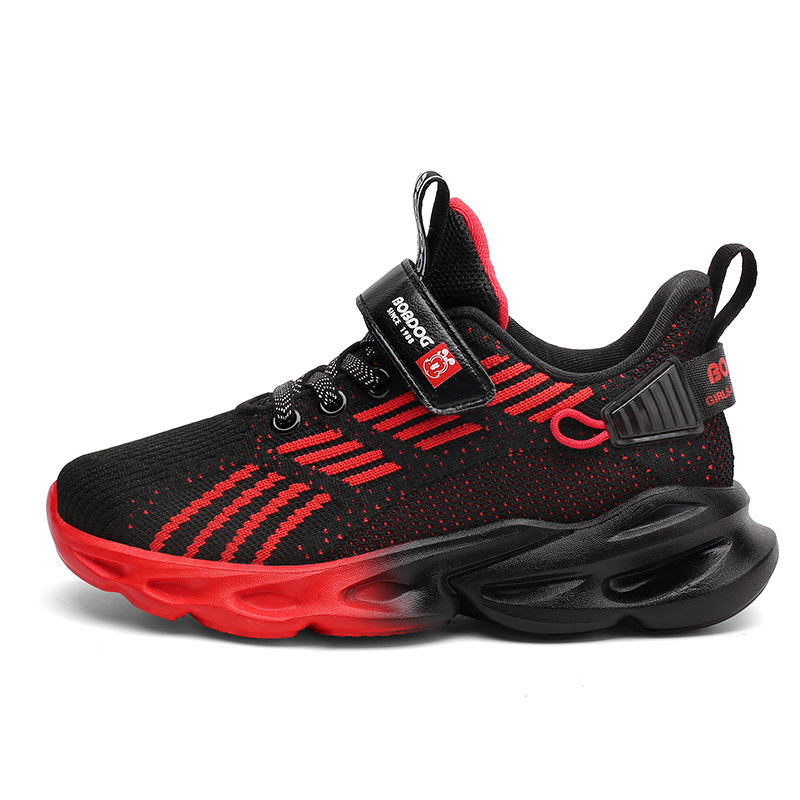 Детская повседневная обувь для детей BOBDOG, черный/красный 
Детская повседневная обувь для детей BOBDOG, черный/красный