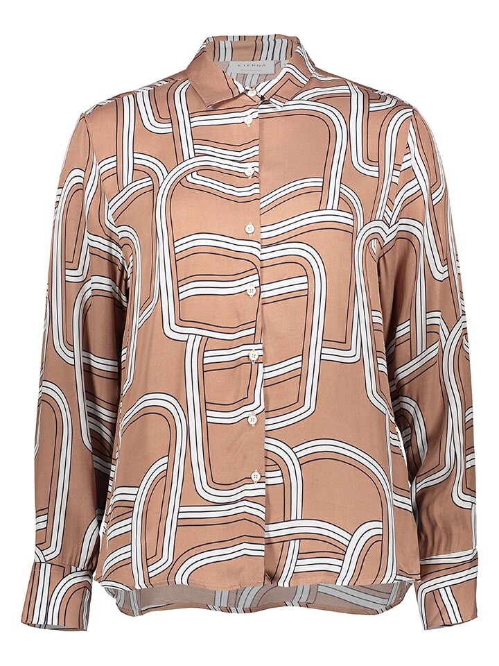 Блуза Eterna Hemd, цвет Hellbraun/Weiß
Блуза Eterna Hemd, цвет Hellbraun/Weiß