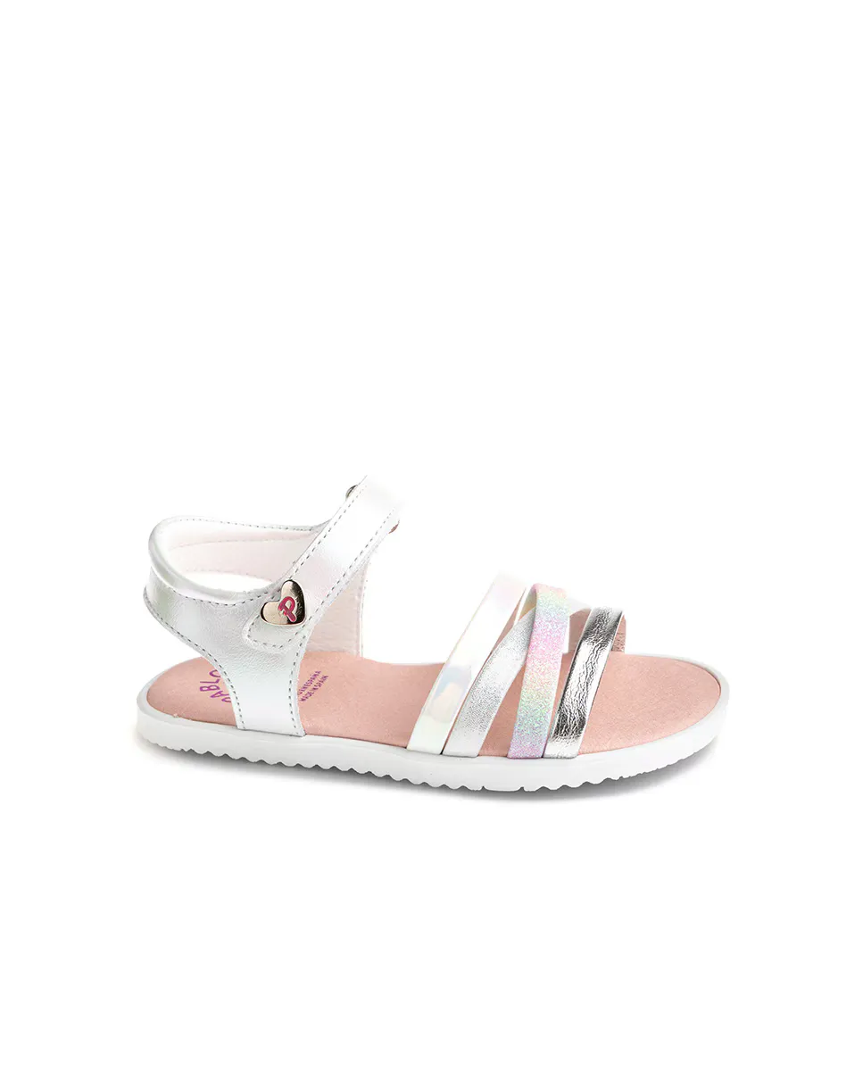 Сандалии кожаные для девочек с застежкой-липучкой Pablosky, белый
Сандалии кожаные для девочек с застежкой-липучкой Pablosky, белый