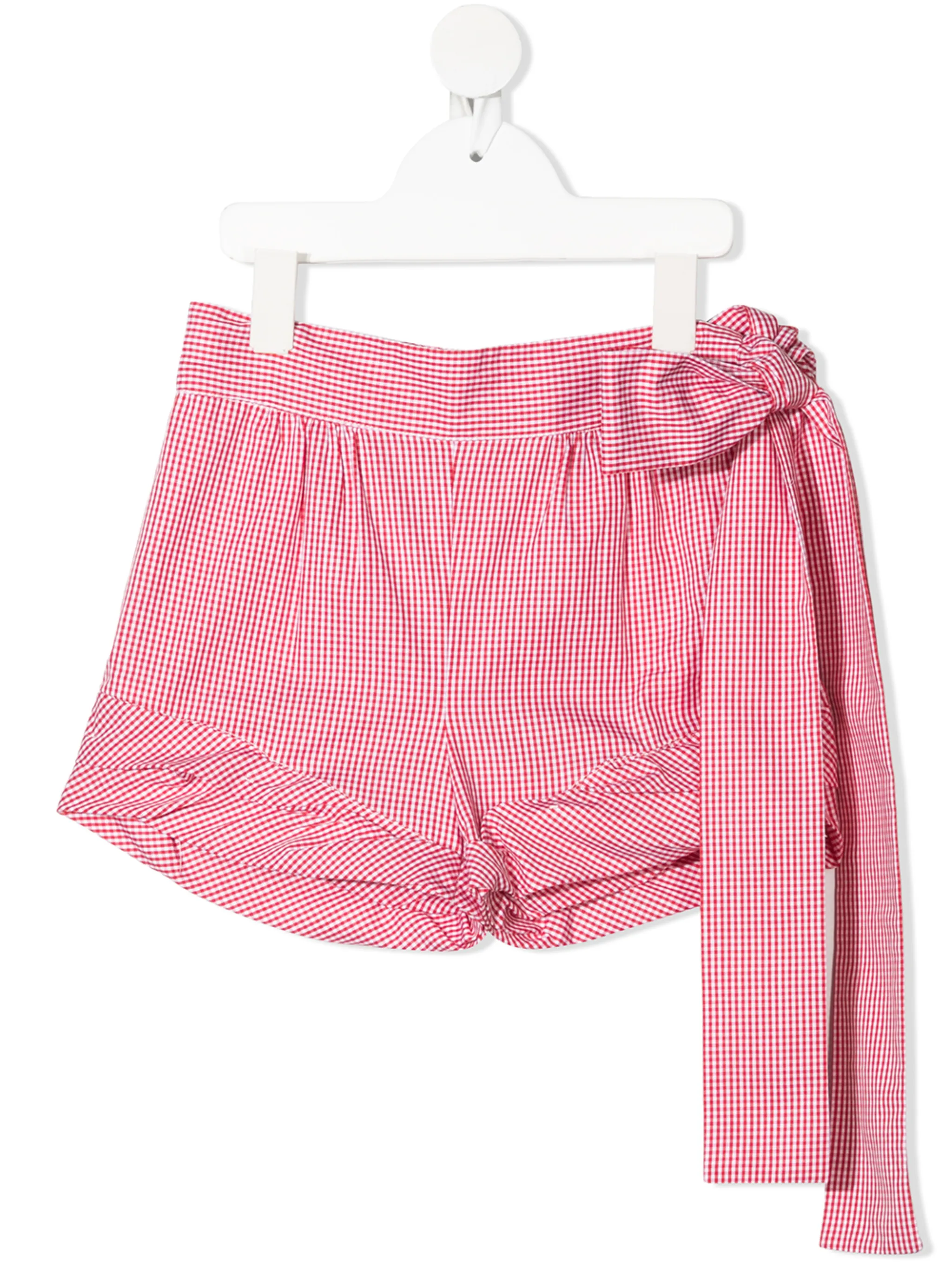Шорты в клетку гингем с бантом Touriste, красный
Шорты в клетку гингем с бантом Touriste, красный