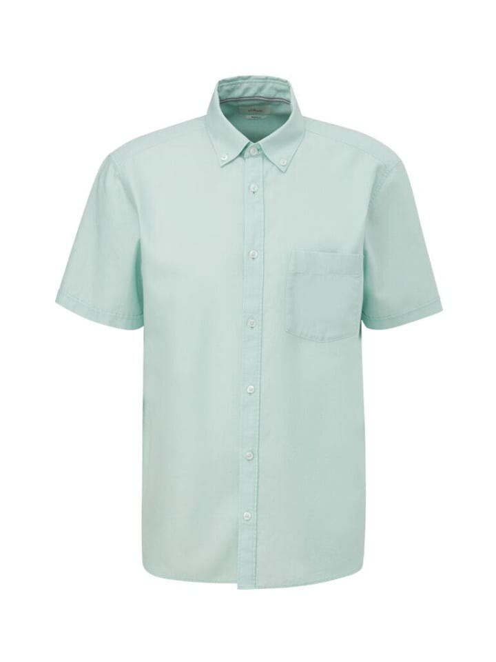 Рубашка с коротким рукавом SOLIVER RED LABEL, бирюзовый 
Рубашка с коротким рукавом SOLIVER RED LABEL, бирюзовый