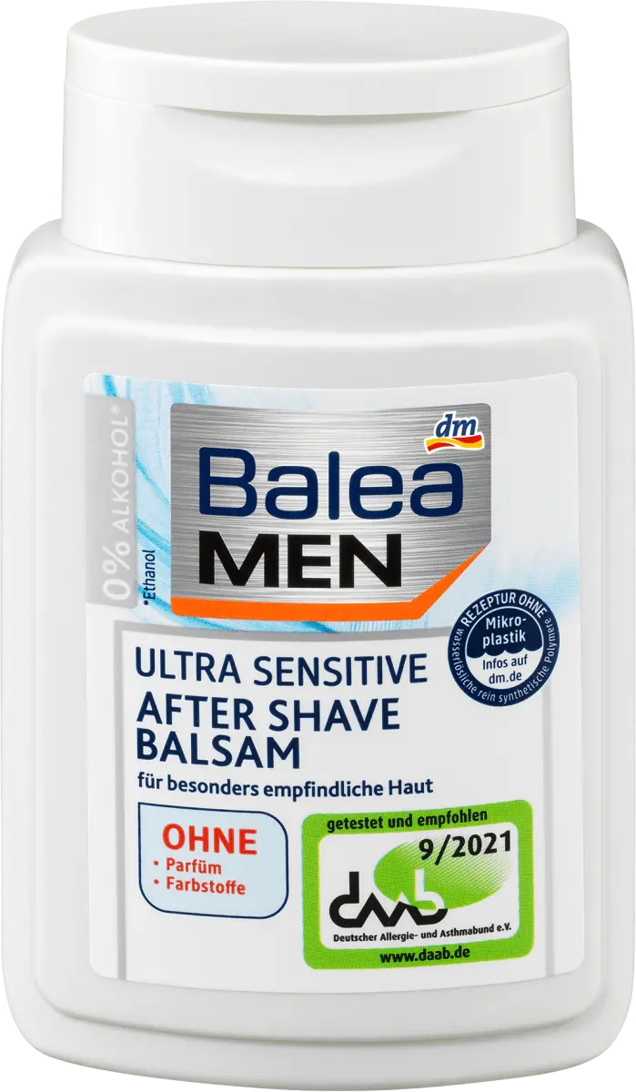 Бальзам после бритья Ultra Sensitive 100 мл Balea
Бальзам после бритья Ultra Sensitive 100 мл Balea