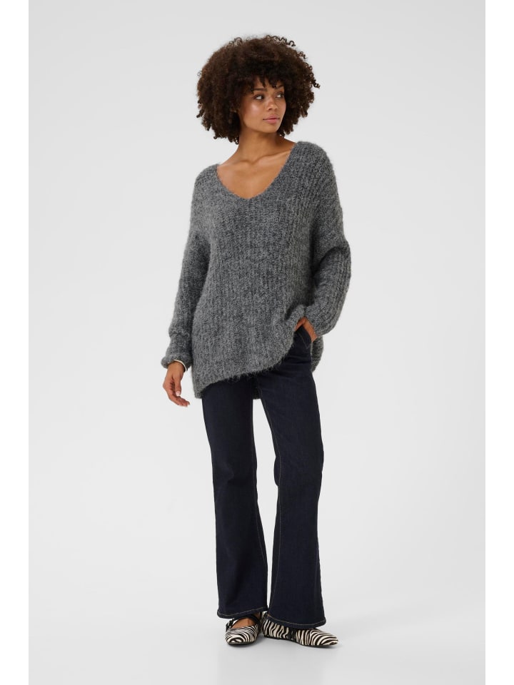 CULTURE Вязаный свитер CUbrava оверсайз, цвет стально-серый меланж
CULTURE Вязаный свитер CUbrava оверсайз, цвет стально-серый меланж