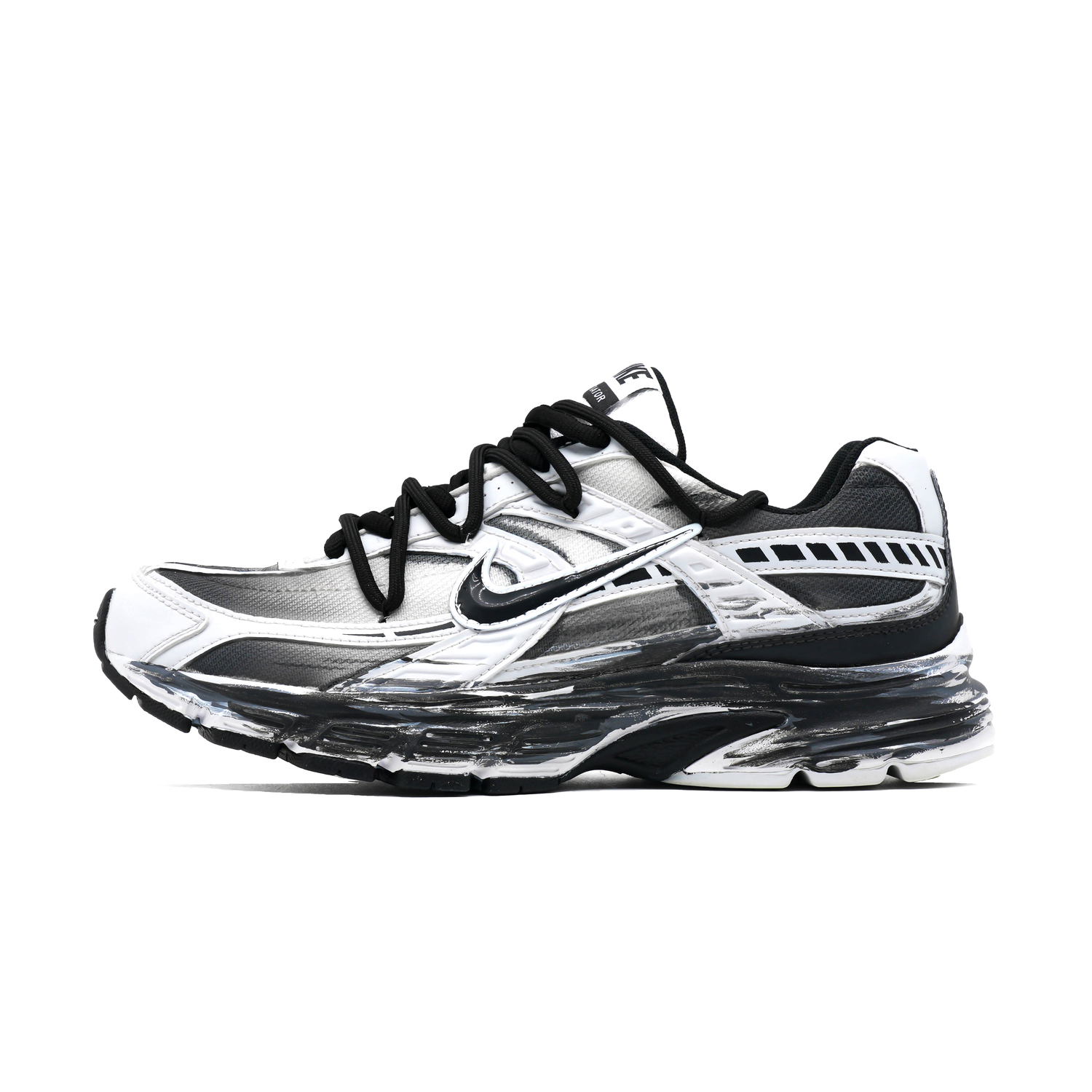 Nike Инициатор устойчивые к истиранию низкие повседневные городские кроссовки для бега мужские черно-белые - черно-белые 2, цвет Black White 2
Nike Инициатор устойчивые к истиранию низкие повседневные городские кроссовки для бега мужские черно-белые - черно-белые 2, цвет Black White 2