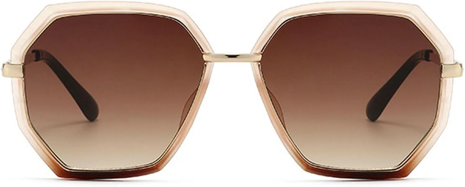 Модные женские солнцезащитные очки-пилот с многоугольной оправой, защита от УФ-излучения UV400, ретро-стиль, увеличенные, нестандартной формы mincl, Brown
Модные женские солнцезащитные очки-пилот с многоугольной оправой, защита от УФ-излучения UV400, ретро-стиль, увеличенные, нестандартной формы mincl, Brown