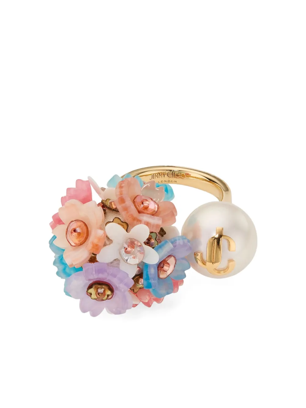 Кольцо с жемчугом «Дейзи» JIMMY CHOO, золотой 
Кольцо с жемчугом «Дейзи» JIMMY CHOO, золотой