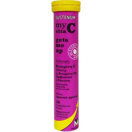 Мой Vita C заставляет меня встать с постели Витамин C - Витамин D3 с пробиотиками рутина Тропические фрукты 1000 мг 20 шипучих таблеток Sustenium
Мой Vita C заставляет меня встать с постели Витамин C - Витамин D3 с пробиотиками рутина Тропические фрукты 1000 мг 20 шипучих таблеток Sustenium