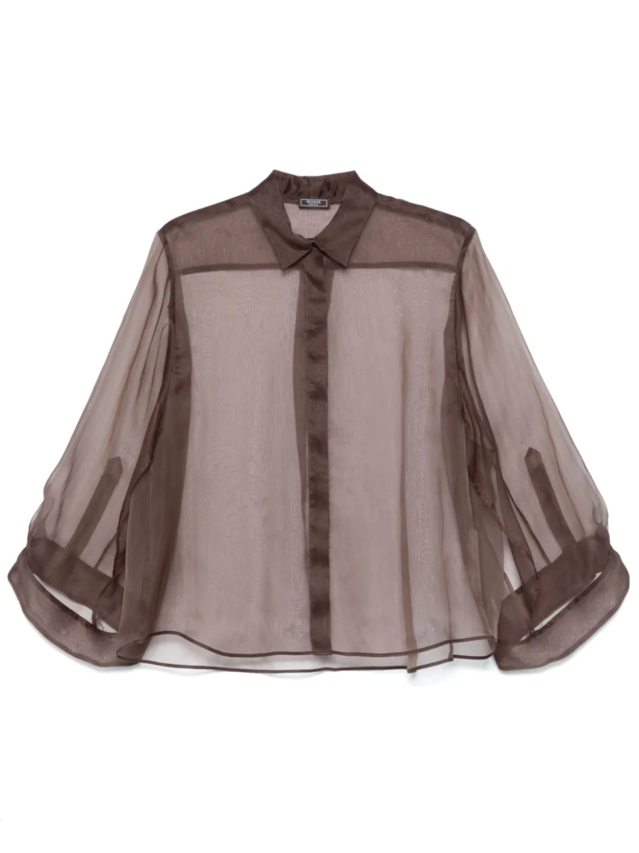 Peserico полупрозрачная рубашка, коричневый
Peserico полупрозрачная рубашка, коричневый
