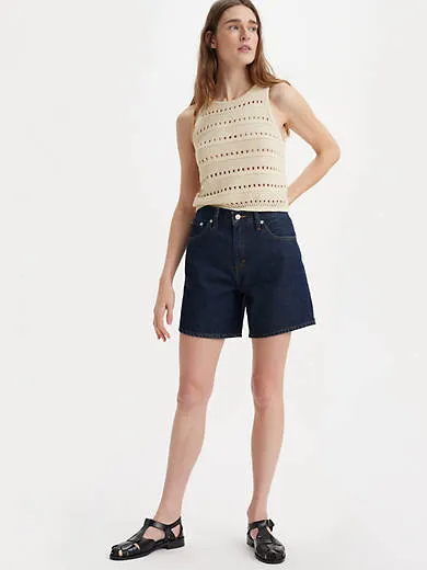 Мешковатые женские шорты с высокой посадкой Levi's, цвет Remember Together - Dark Wash
Мешковатые женские шорты с высокой посадкой Levi's, цвет Remember Together - Dark Wash