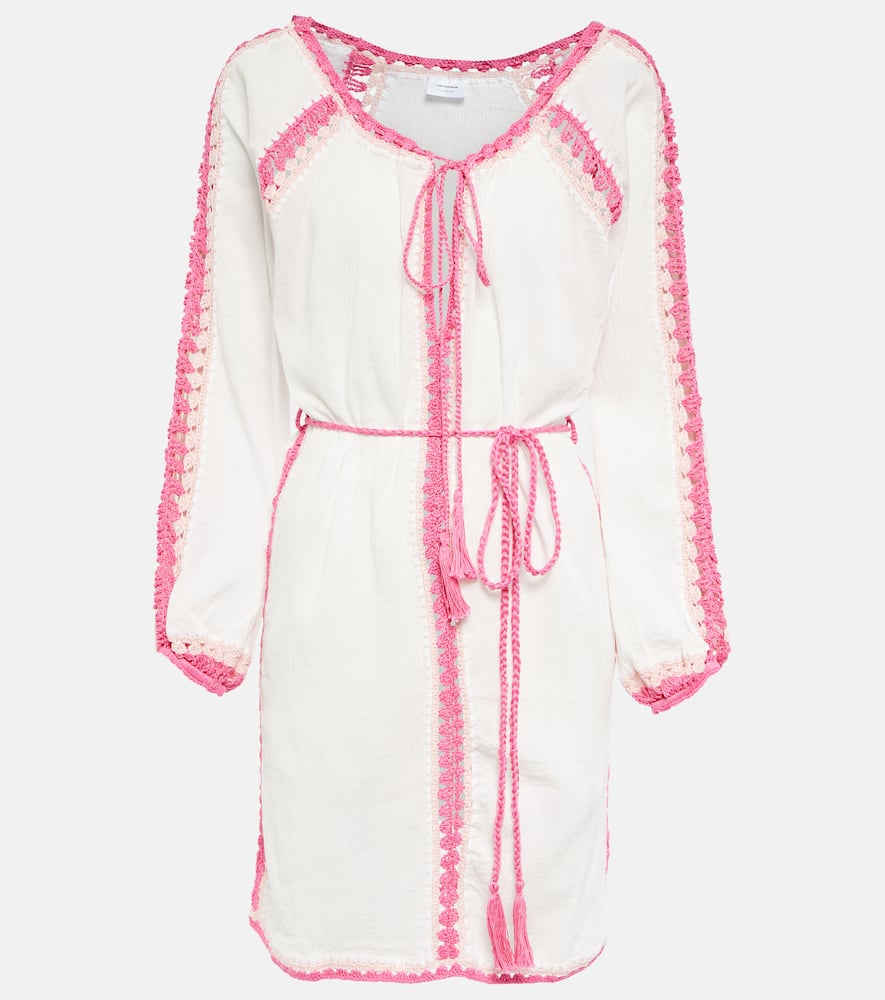 Открытый трикотажный пляжный кардиган Anna Kosturova, Cream/Multi Pink
Открытый трикотажный пляжный кардиган Anna Kosturova, Cream/Multi Pink