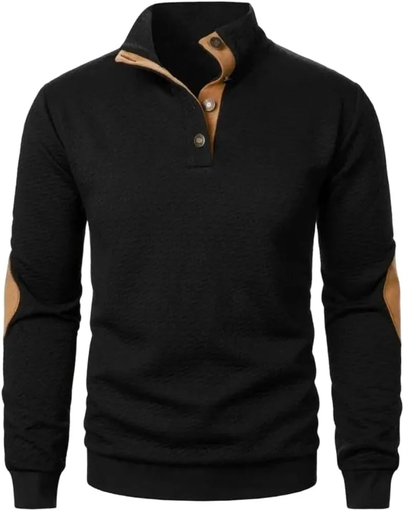 Мужской свитер с длинным рукавом и отложным воротником
Мужской свитер с длинным рукавом и отложным воротником