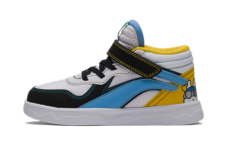 Детские кроссовки для скейтбординга PS High-top Standard Белый/черный/синий Lining Young 
Детские кроссовки для скейтбординга PS High-top Standard Белый/черный/синий Lining Young