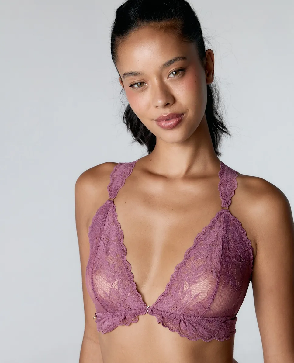 Кружевной бралетт с треугольной чашкой и цветочным узором Black Limba, розовый
Кружевной бралетт с треугольной чашкой и цветочным узором Black Limba, розовый