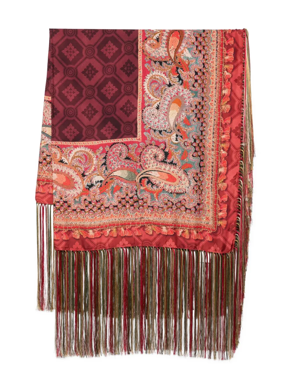 Шарф с бахромой и узором пейсли Pierre-Louis Mascia, красный
Шарф с бахромой и узором пейсли Pierre-Louis Mascia, красный