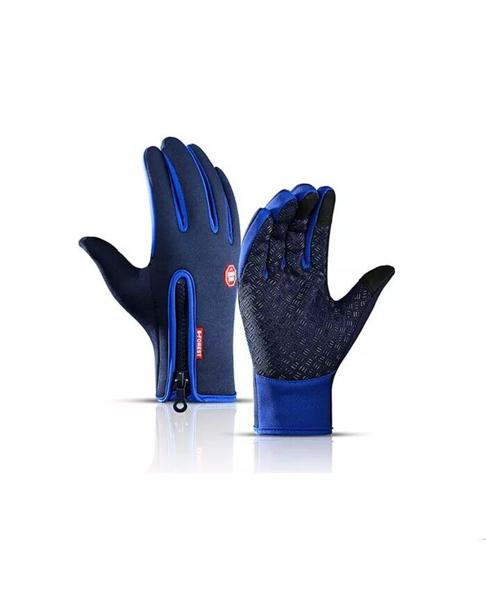 Мужские унисекс ветро- и водонепроницаемые теплые зимние перчатки из технологии сенсорного экрана Braveman, синий
Мужские унисекс ветро- и водонепроницаемые теплые зимние перчатки из технологии сенсорного экрана Braveman, синий