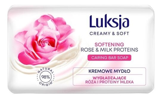 Разглаживающее сливочное мыло Rose & Milk Proteins 90г Luksja Creamy & Soft
Разглаживающее сливочное мыло Rose & Milk Proteins 90г Luksja Creamy & Soft