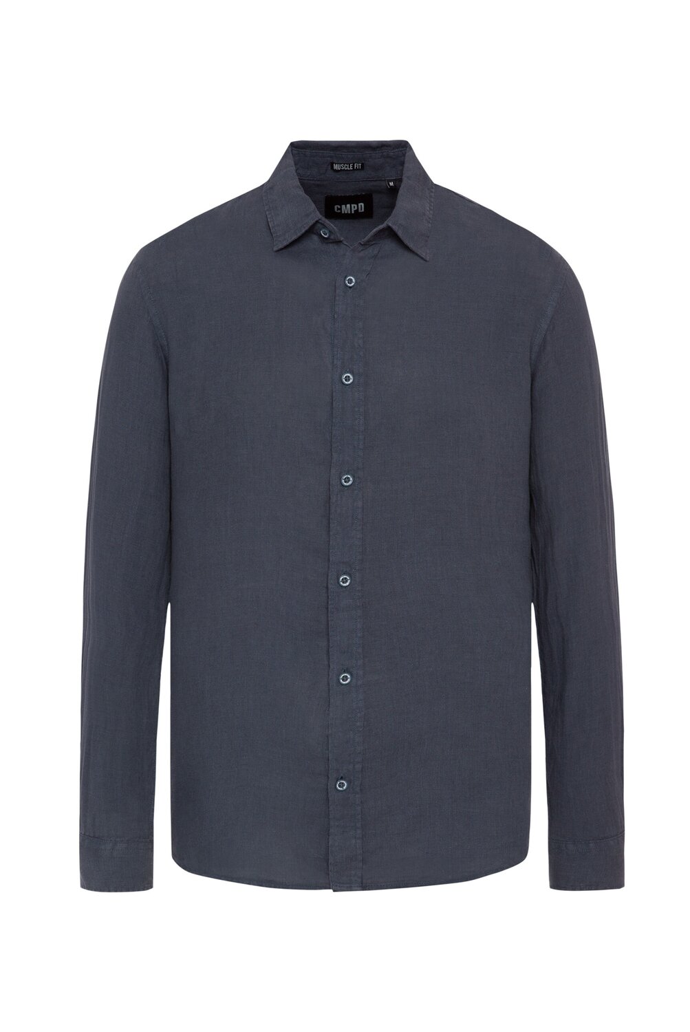 CMPD Рубашка на пуговицах slim fit в темно-синем цвете
CMPD Рубашка на пуговицах slim fit в темно-синем цвете