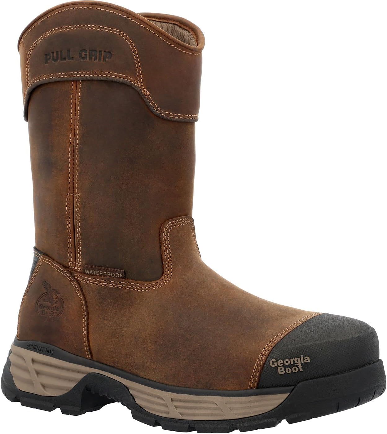 Ботинки Georgia Boot Durablend Edge 10 с водонепроницаемым сплавным носком и вставкой для легкого надевания, коричневый
Ботинки Georgia Boot Durablend Edge 10 с водонепроницаемым сплавным носком и вставкой для легкого надевания, коричневый