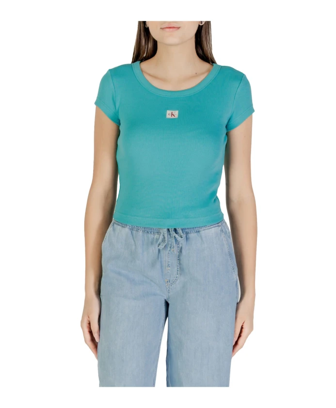 Синяя облегающая футболка с круглым вырезом Calvin Klein, синий
Синяя облегающая футболка с круглым вырезом Calvin Klein, синий