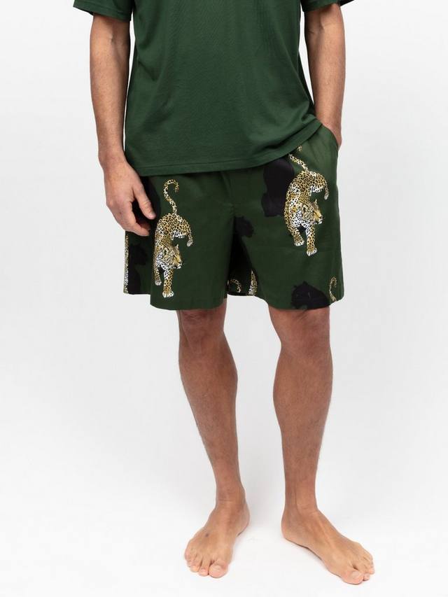 Хлопковые пижамные шорты с леопардовым принтом из смеси Modal Cyberjammies, Olive Green
Хлопковые пижамные шорты с леопардовым принтом из смеси Modal Cyberjammies, Olive Green