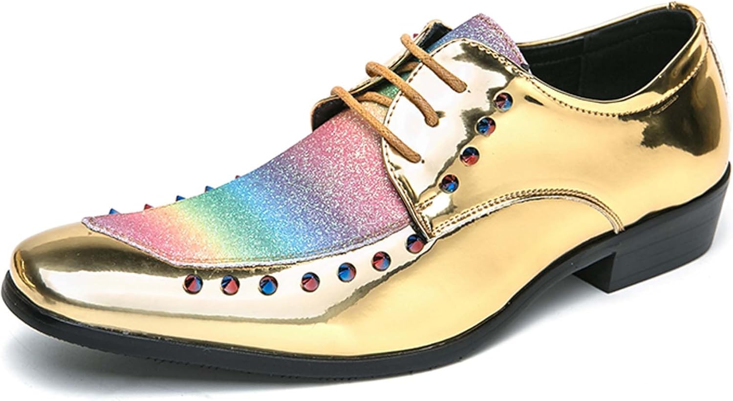 Мужские туфли Vtiao с заостренным носком из блестящей кожи, повседневные лоферы с заклепками, золотые лоферы, туфли Челси, мужские формальные лоферы, подходят для повседневной носки, вечеринок, клубов, свиданий, официальных мероприятий и прочего
Мужские туфли Vtiao с заостренным носком из блестящей кожи, повседневные лоферы с заклепками, золотые лоферы, туфли Челси, мужские формальные лоферы, подходят для повседневной носки, вечеринок, клубов, свиданий, официальных мероприятий и прочего