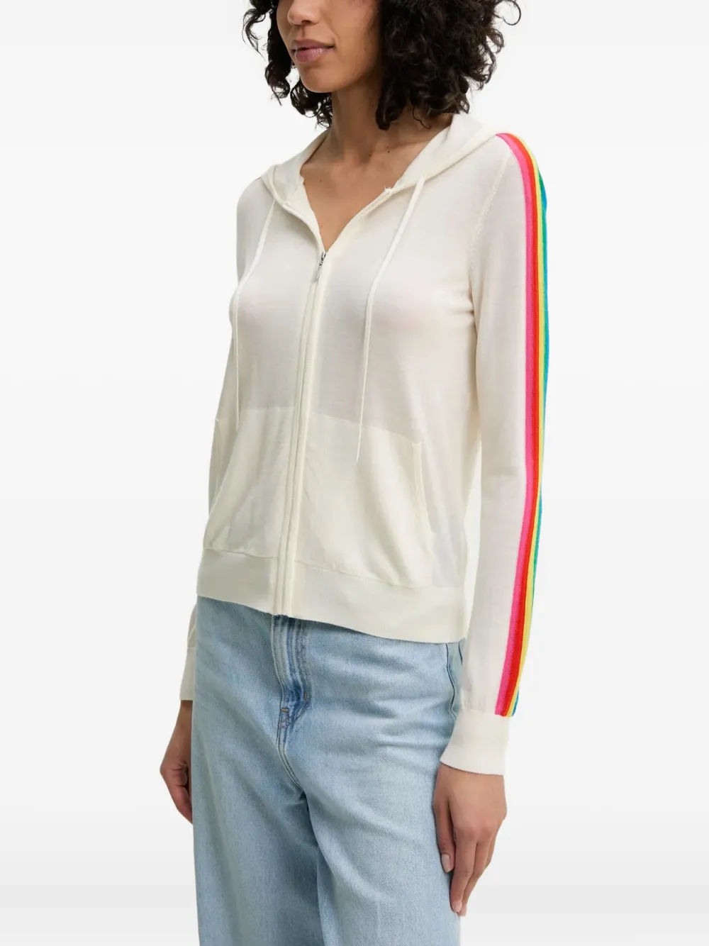 Худи с полосатыми деталями From Future, кремовый
Худи с полосатыми деталями From Future, кремовый