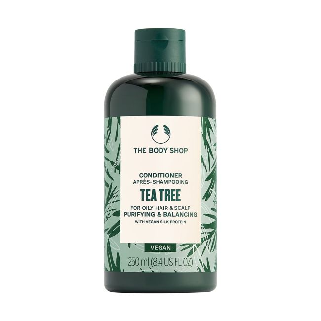 Очищающий и балансирующий кондиционер для волос с маслом чайного дерева The Body Shop, 250 мл
Очищающий и балансирующий кондиционер для волос с маслом чайного дерева The Body Shop, 250 мл