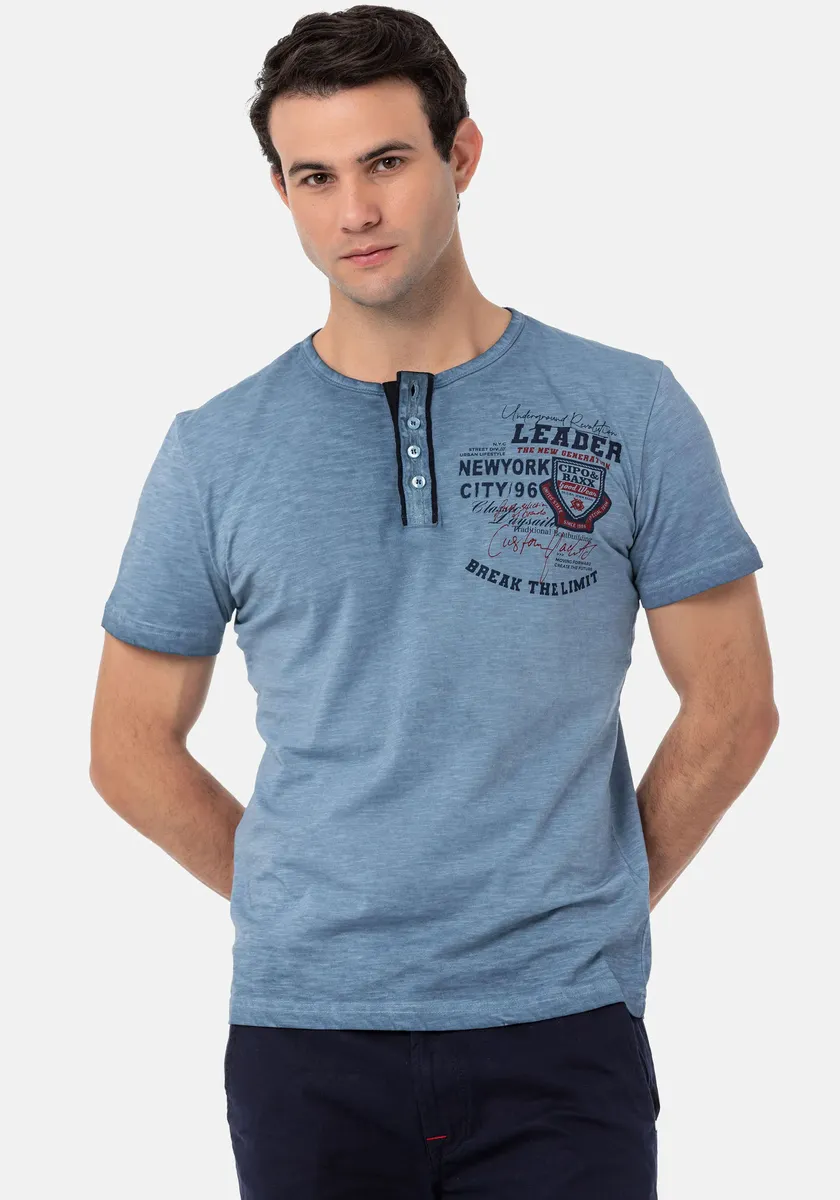 Рубашка Cipo & Baxx с принтом, синий
Рубашка Cipo & Baxx с принтом, синий