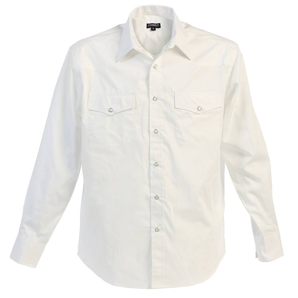 Gioberti Мужская однотонная рубашка в стиле вестерн с длинными рукавами и жемчужными пуговицами, белый
Gioberti Мужская однотонная рубашка в стиле вестерн с длинными рукавами и жемчужными пуговицами, белый