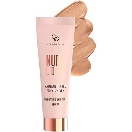 Golden Rose Nude Look Сияющий тонированный увлажняющий крем SPF 25 02 среднего оттенка