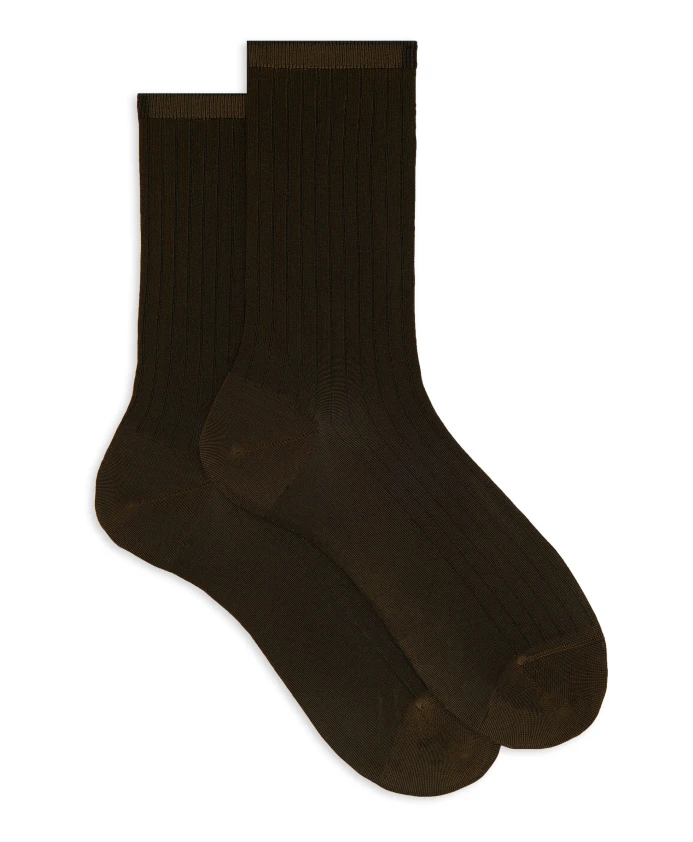 Короткие однотонные носки в рубчик Gallo, зеленый
Короткие однотонные носки в рубчик Gallo, зеленый