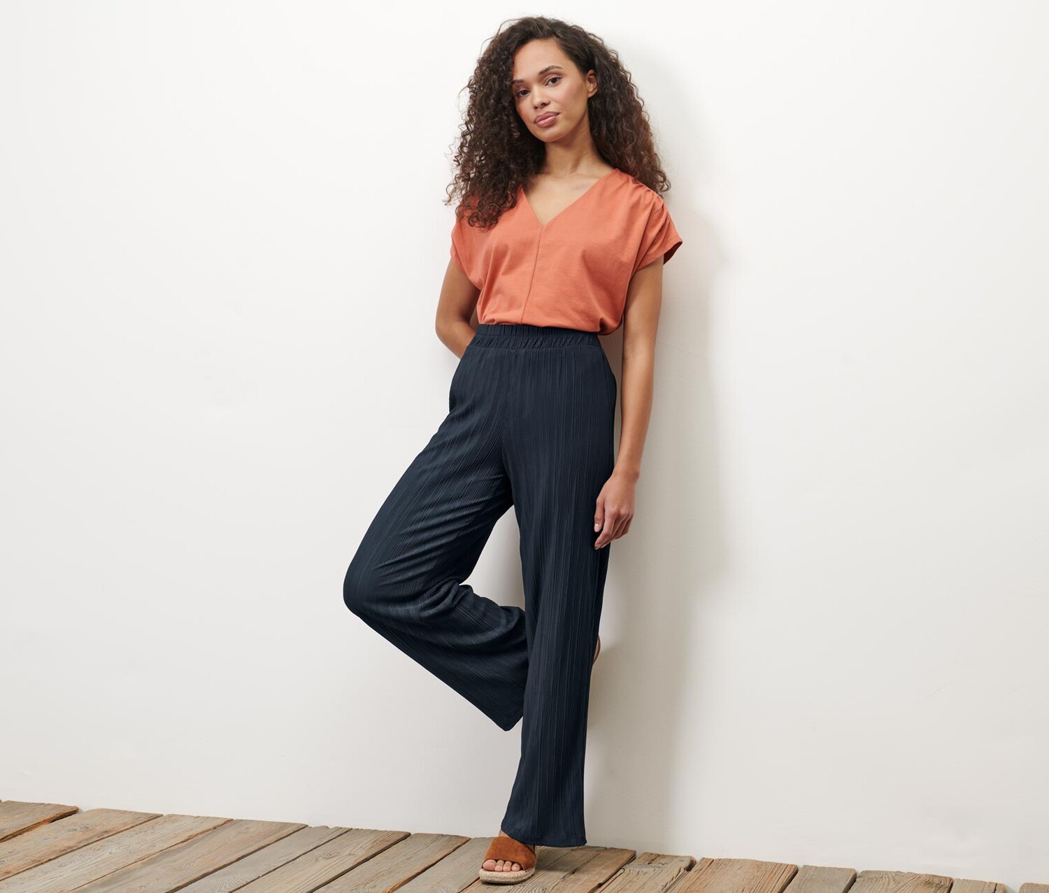 Брюки плиссе Tchibo, темно-синий
Брюки плиссе Tchibo, темно-синий