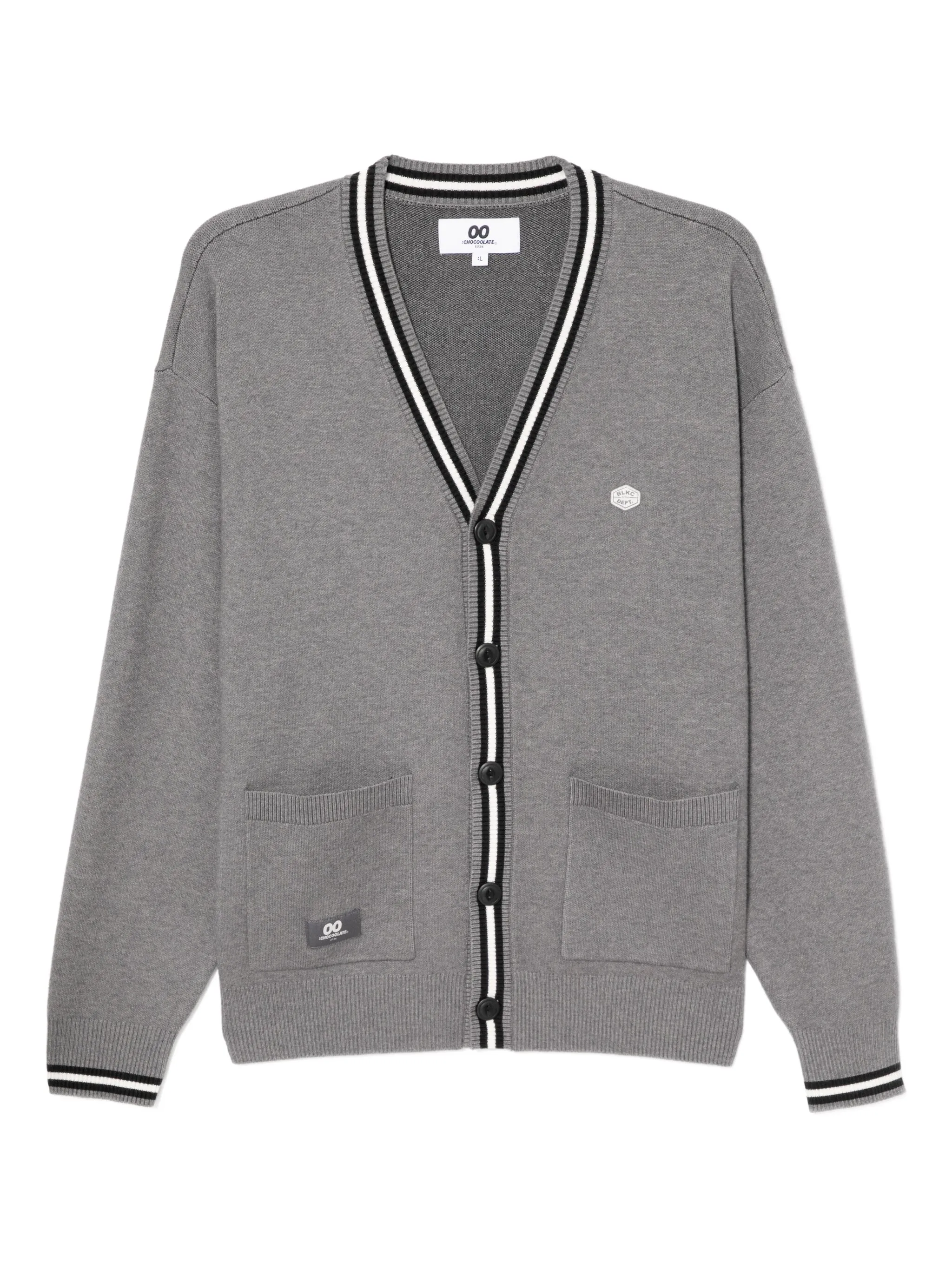 Кардиган с вышитым логотипом Chocoolate, серый
Кардиган с вышитым логотипом Chocoolate, серый