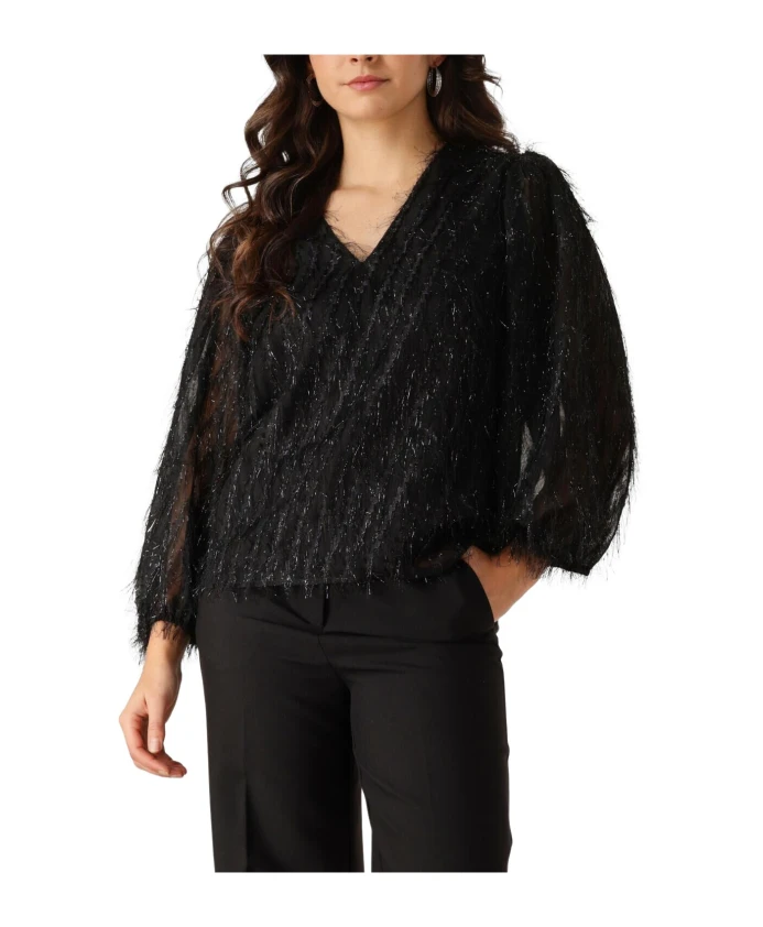 Черная блузка с пышными рукавами Jansen Amsterdam, черный
Черная блузка с пышными рукавами Jansen Amsterdam, черный