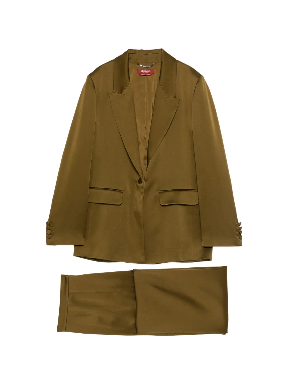 Однобортный костюм MAX MARA, зеленый
Однобортный костюм MAX MARA, зеленый