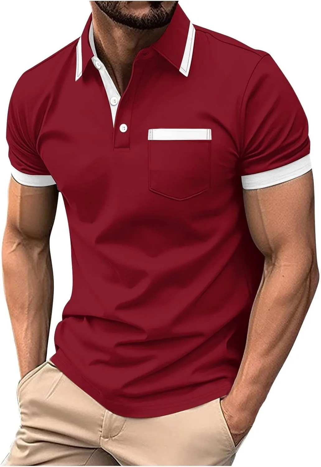 Классическая поло для мужчин Casual Premium с коротким рукавом Muscle Fit
Классическая поло для мужчин Casual Premium с коротким рукавом Muscle Fit