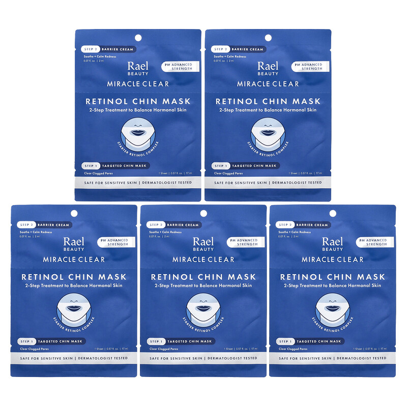 Rael, Miracle Clear, косметическая маска для подбородка с ретинолом, барьерный крем, набор из 10 предметов
Rael, Miracle Clear, косметическая маска для подбородка с ретинолом, барьерный крем, набор из 10 предметов