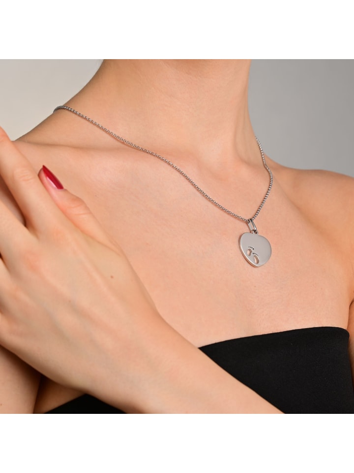 Adeliás Женский кулон - кулон в форме сердца из нержавеющей стали серебристого цвета с гравировкой
Adeliás Женский кулон - кулон в форме сердца из нержавеющей стали серебристого цвета с гравировкой