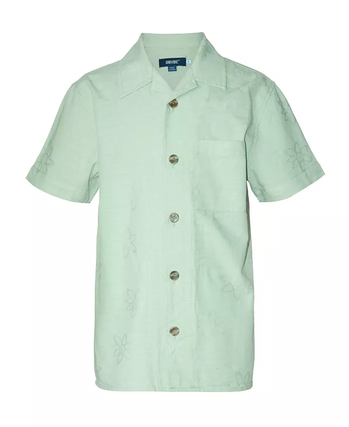 Рубашка для мальчиков Big Boys Cutler с коротким рукавом, жаккардовым цветочным принтом Univibe, зеленый
Рубашка для мальчиков Big Boys Cutler с коротким рукавом, жаккардовым цветочным принтом Univibe, зеленый