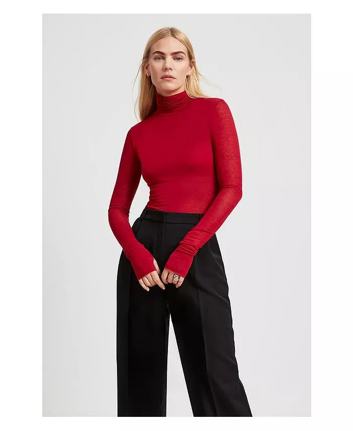 Женская прозрачная водолазка Eloise Marcella, красный
Женская прозрачная водолазка Eloise Marcella, красный