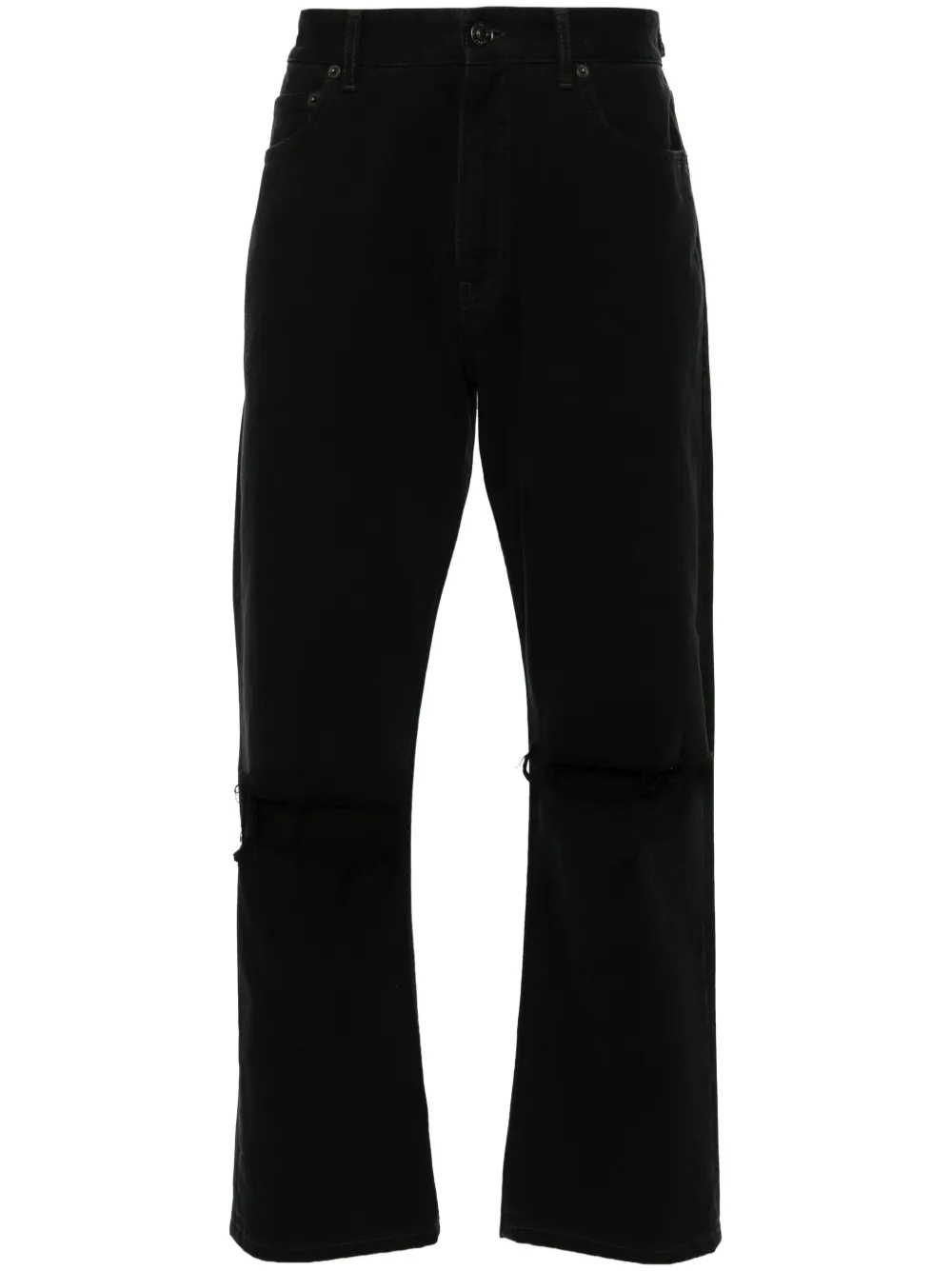 Прямые джинсы с эффектом потертости BALENCIAGA, черный
Прямые джинсы с эффектом потертости BALENCIAGA, черный