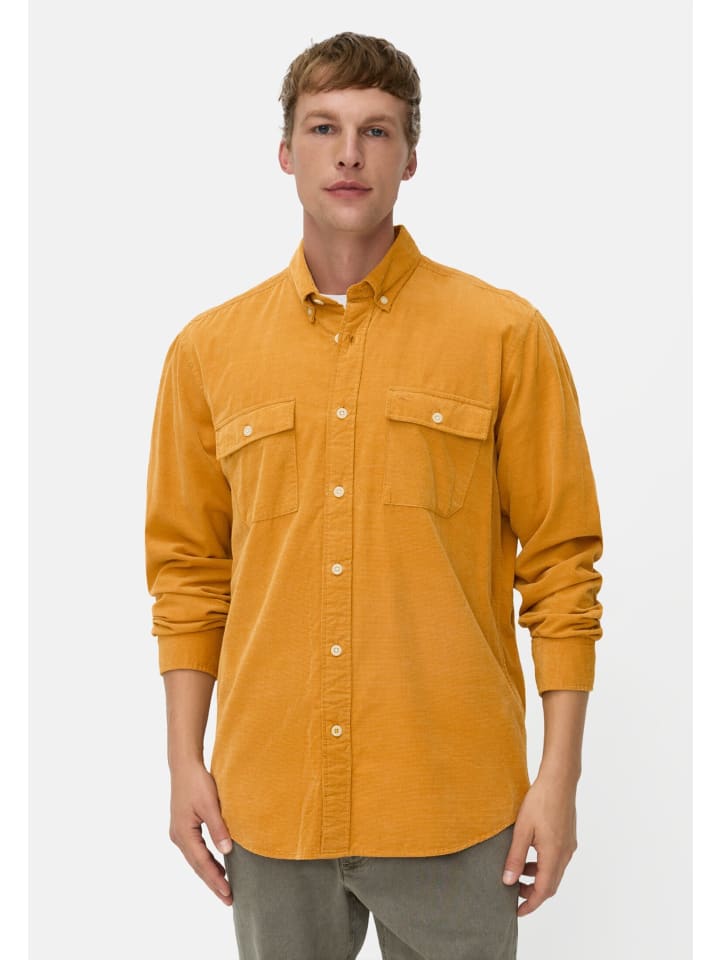 Рубашка с длинными рукавами и накладными карманами желтого цвета Camel Active
Рубашка с длинными рукавами и накладными карманами желтого цвета Camel Active