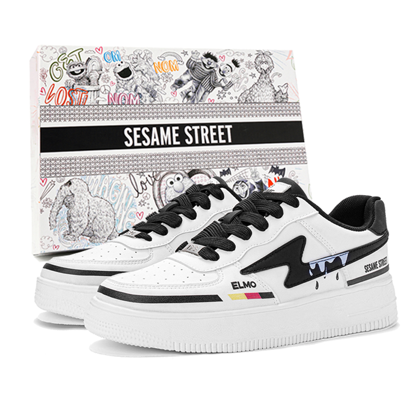 SESAME STREET Скользостойкие, износостойкие, сбалансированные, легкие, дышащие лоу-топ скейтборд-кроссовки унисекс белые, цвет White 
SESAME STREET Скользостойкие, износостойкие, сбалансированные, легкие, дышащие лоу-топ скейтборд-кроссовки унисекс белые, цвет White