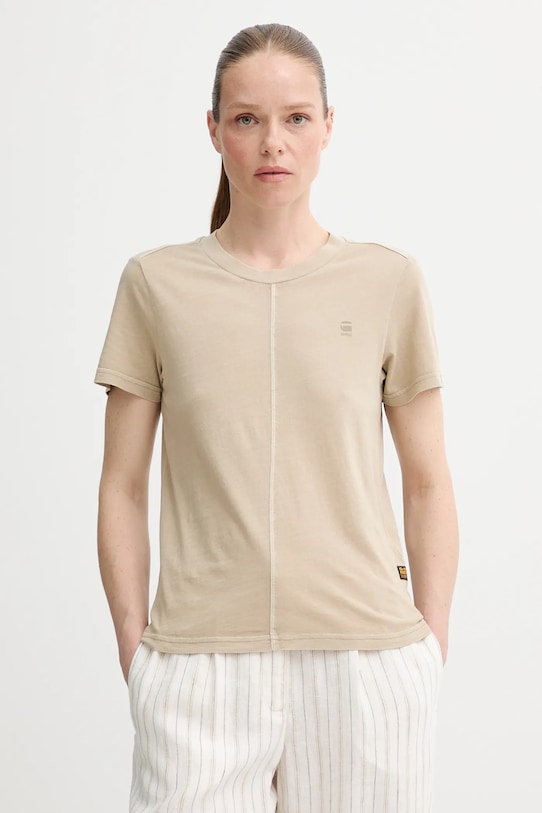 Хлопковая футболка G-Star, бежевый
Хлопковая футболка G-Star, бежевый