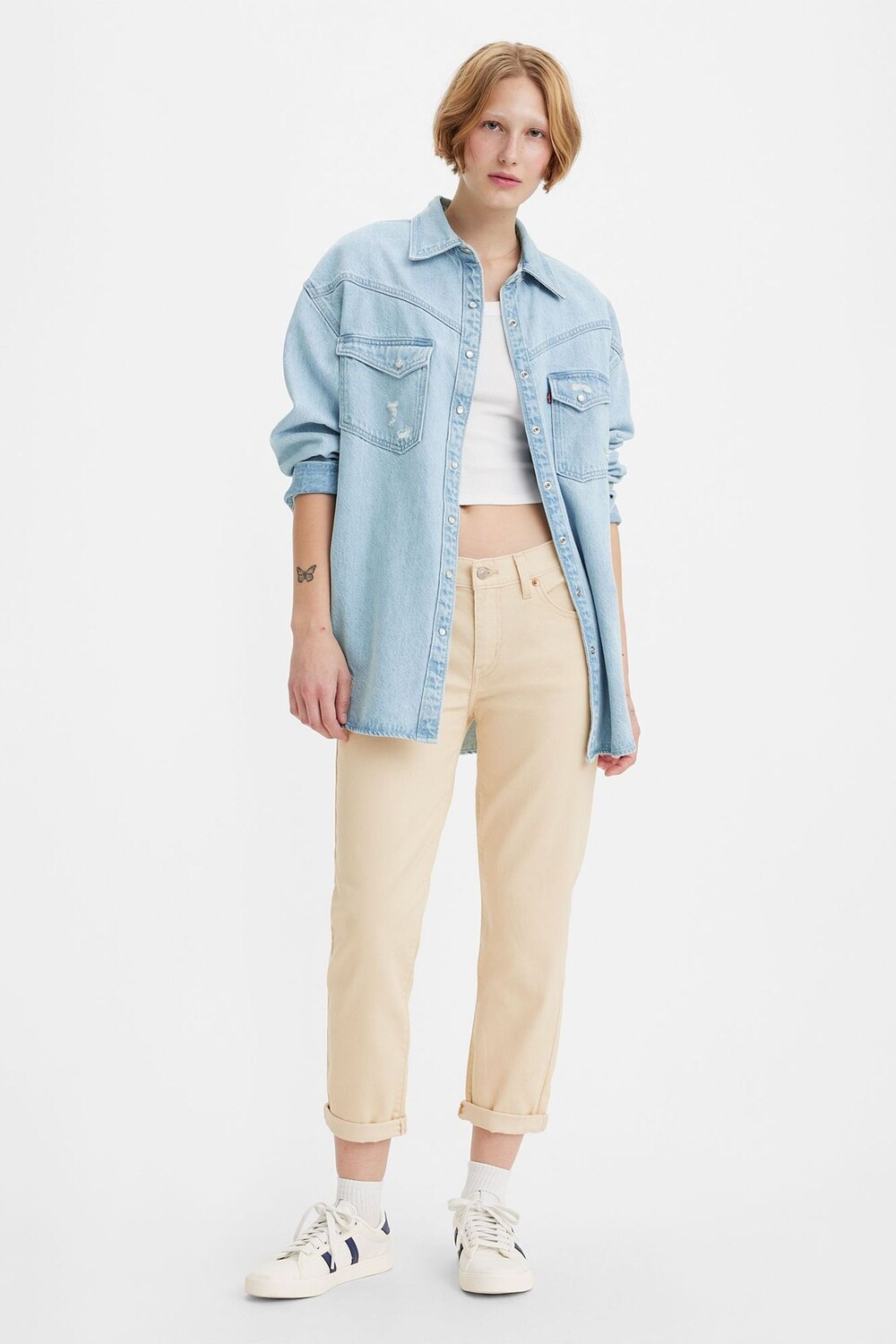 Джинсы-бойфренды со средней посадкой Levi's, белый
Джинсы-бойфренды со средней посадкой Levi's, белый