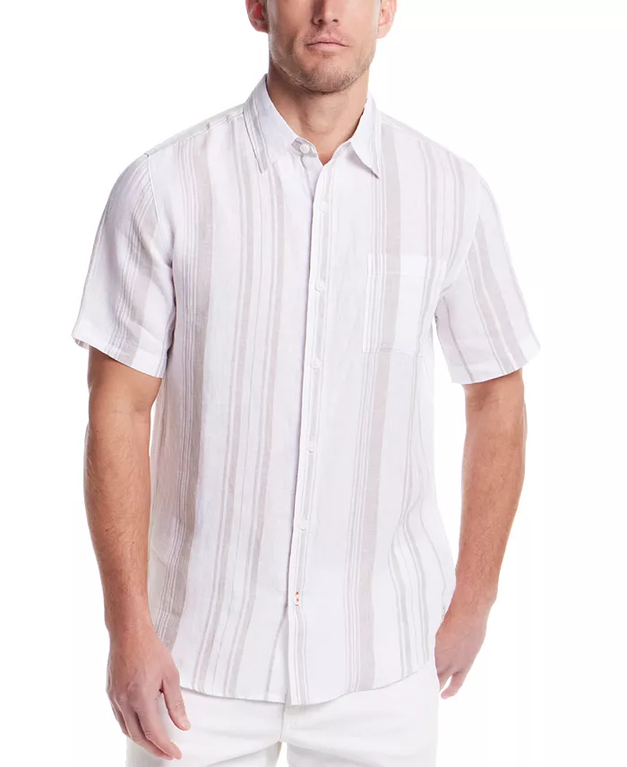 Мужская классическая рубашка из 100% льна в полоску на пуговицах Weatherproof Vintage, коричневый/бежевый
Мужская классическая рубашка из 100% льна в полоску на пуговицах Weatherproof Vintage, коричневый/бежевый