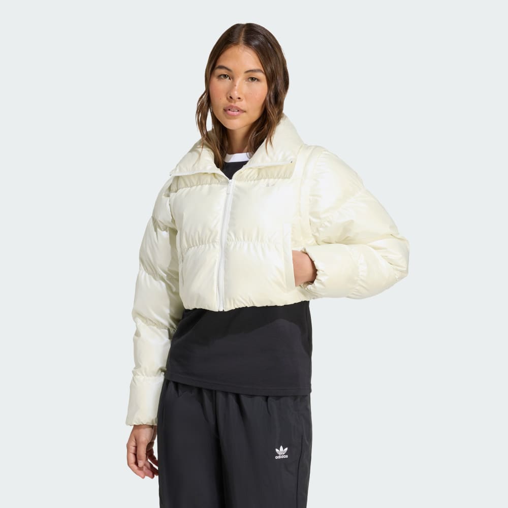 Куртка Adidas Essentials Glossy Two-In-One Cropped Puffer, цвет Off White
Куртка Adidas Essentials Glossy Two-In-One Cropped Puffer, цвет Off White