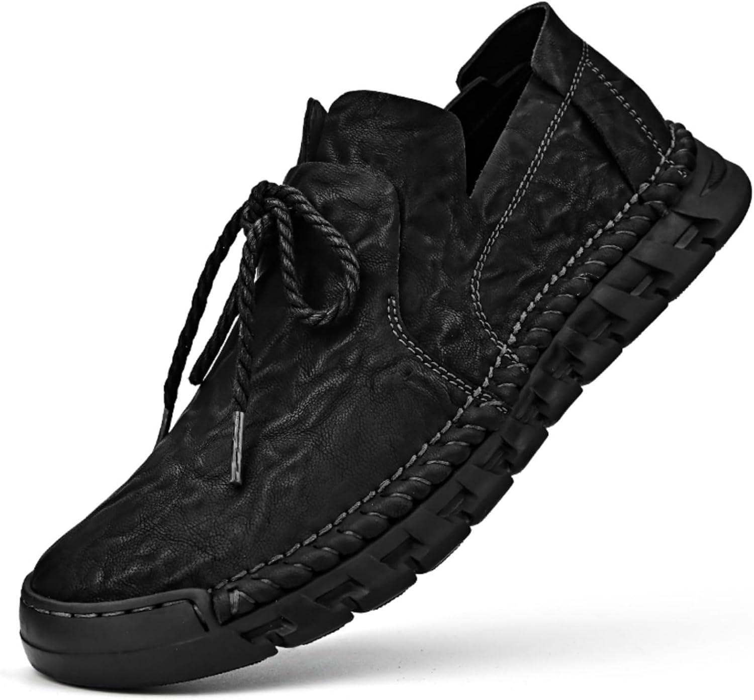 Мужские повседневные кожаные туфли с текстурным верхом и противоскользящей подошвой, Шнуровка или без шнурков для ежедневного комфорта и долговечности Kelibasi, черный
Мужские повседневные кожаные туфли с текстурным верхом и противоскользящей подошвой, Шнуровка или без шнурков для ежедневного комфорта и долговечности Kelibasi, черный